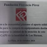 Donaciones Florencio Perez a los CAPS