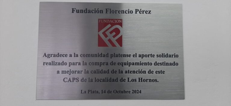 Donaciones Florencio Perez a los CAPS