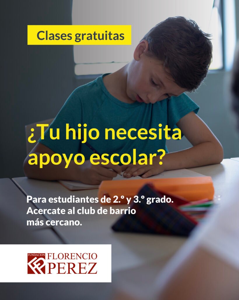 Apoyo escolar 2026 Florencio Perez